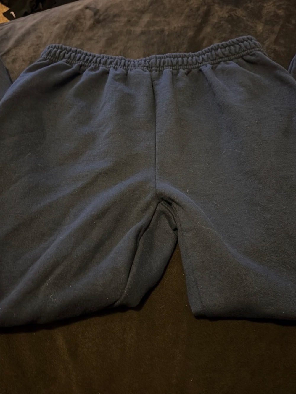 Kids Navy Blue Elastic Waist Bottoms